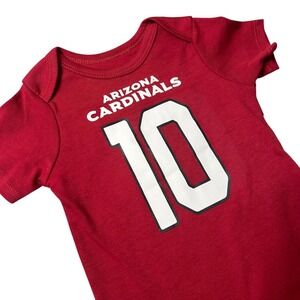 NEW Arizona Cardinals Bodysuit Infant One Piece 12M Red DeAndre Hopkins 10 NFL‎